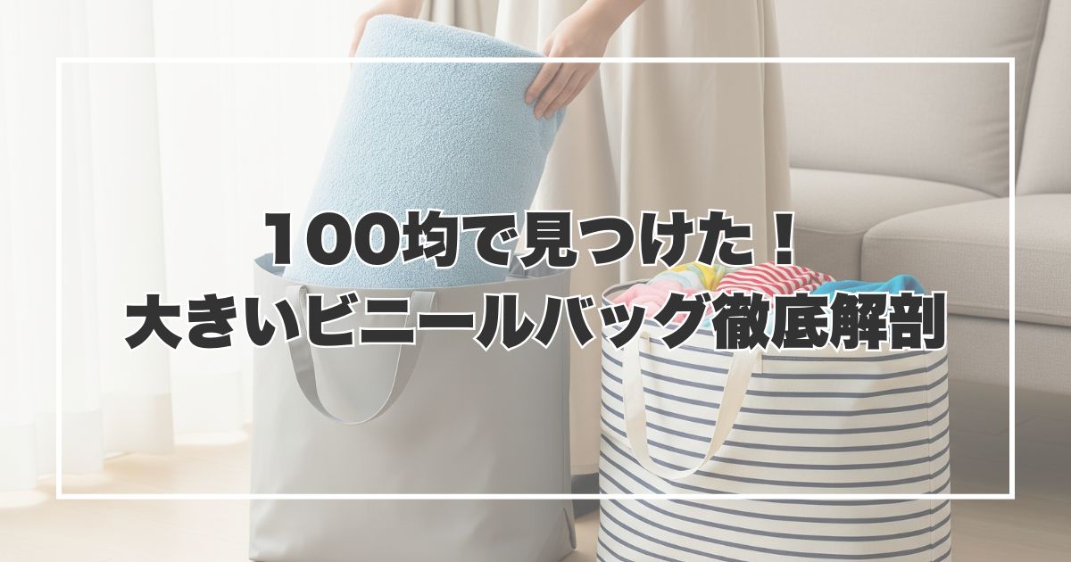 100均で見つけた！超使える大きいビニールバッグ徹底解剖